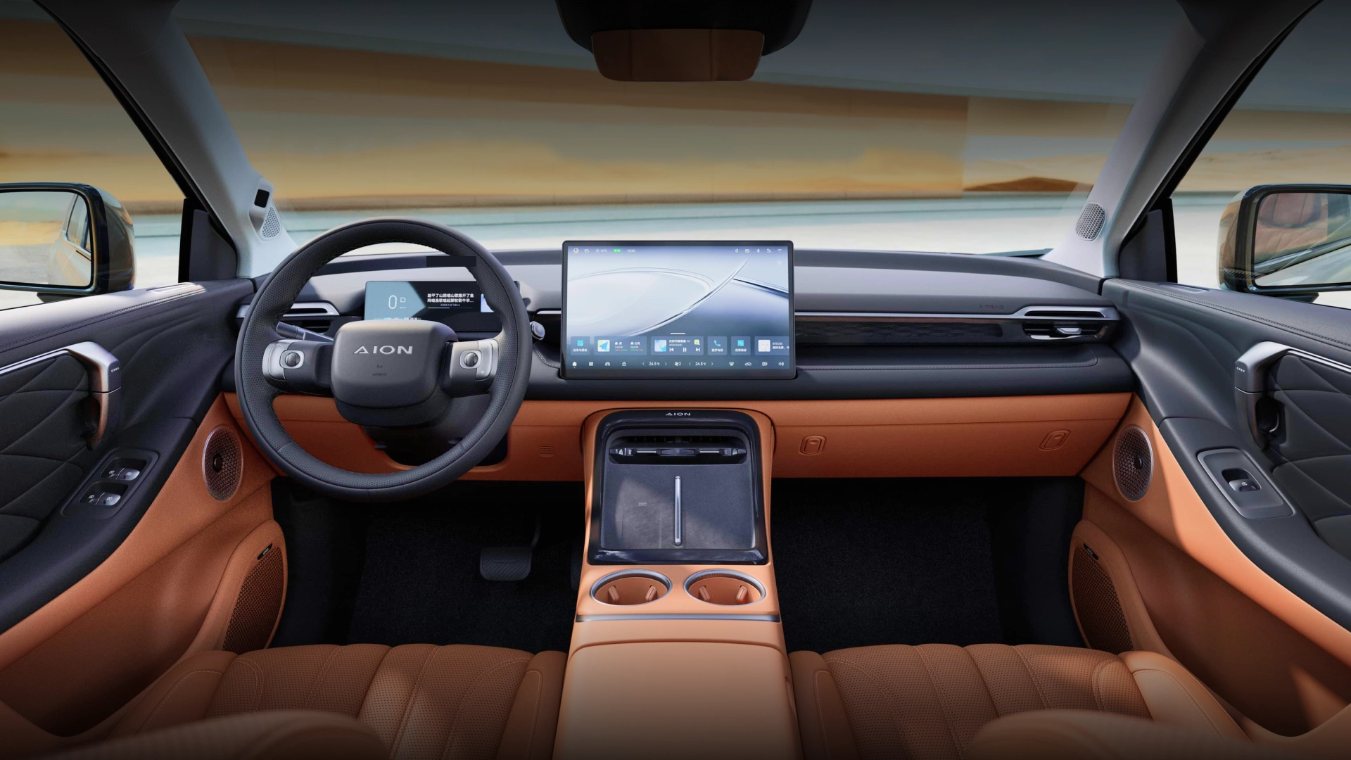 Interior premium do Aion V